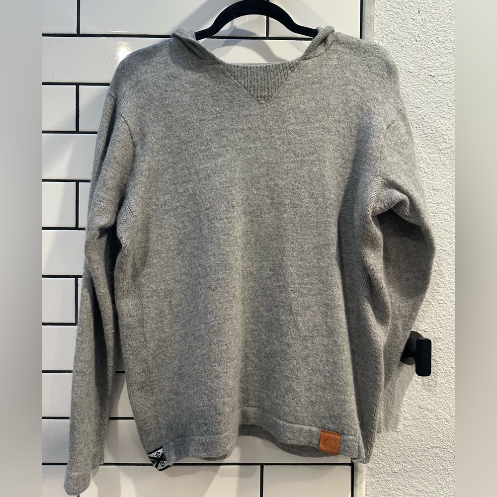 PAKA Gray royal alpaca gray hoodie Sweater unisex size XL